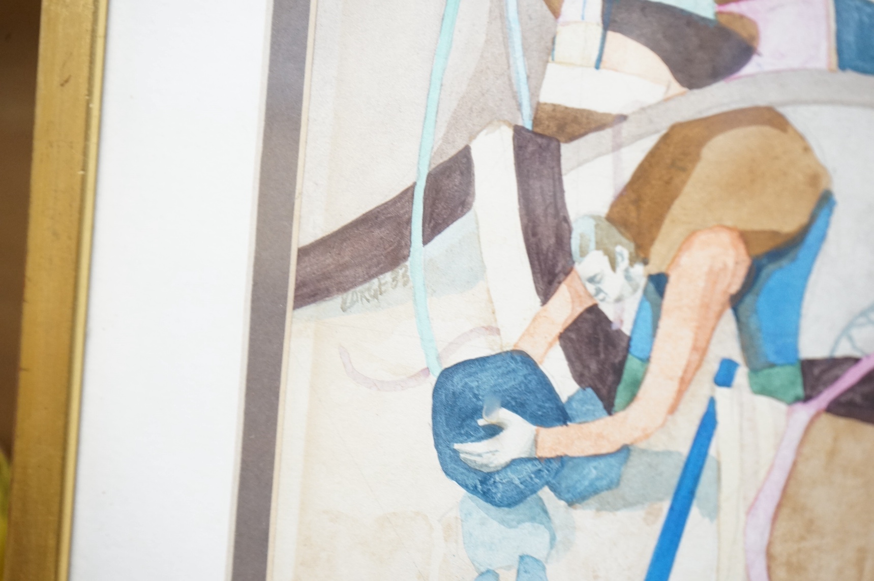 George Large (b.1936), watercolour, ‘Lyme Regis’, signed and dated, 26 x 21cm. Condition - fair